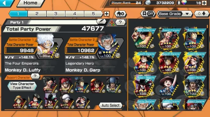 BR606-IOS+Android-4 Ex Meta(Gear 5 v2+Garp+Roger v2+Kuzan)+Good Medal+Support 142%+Law Max+Rayleigh Max+Katakuri Max+Shark+Oden v2+Amaraki v2