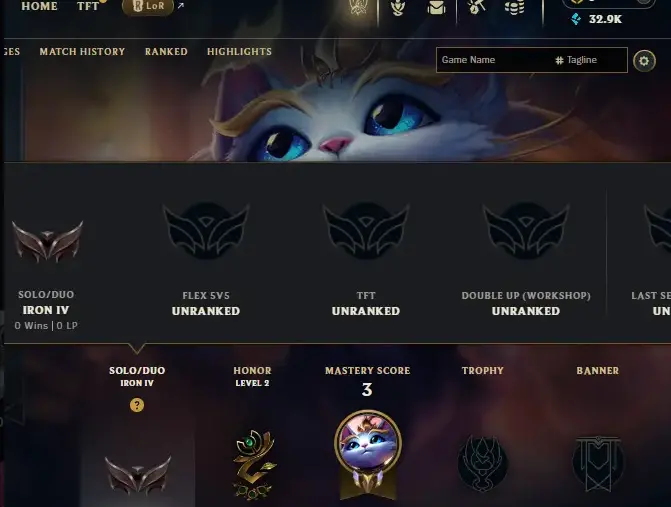 EUW | Iron 4 |  Season 2025 | Warranty | Full Access + Unverified | iron / hand-derank