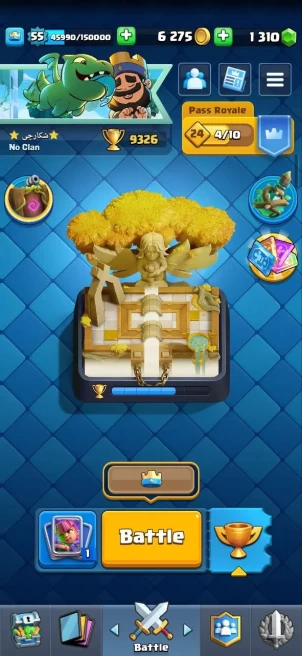 Clash royal (Android/iOS) KT 15 - lvl 55 - Cards121 /121/eliteCard 5/ Max Card 55/evo card8/Emote 62 / skin tower 7 /Fast delivery/Cheap sale