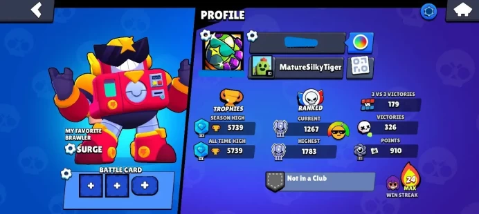 ClashyStore - LV38 - 34 Brawlers - 36 Skins - 5739 Cups - Super Cheap