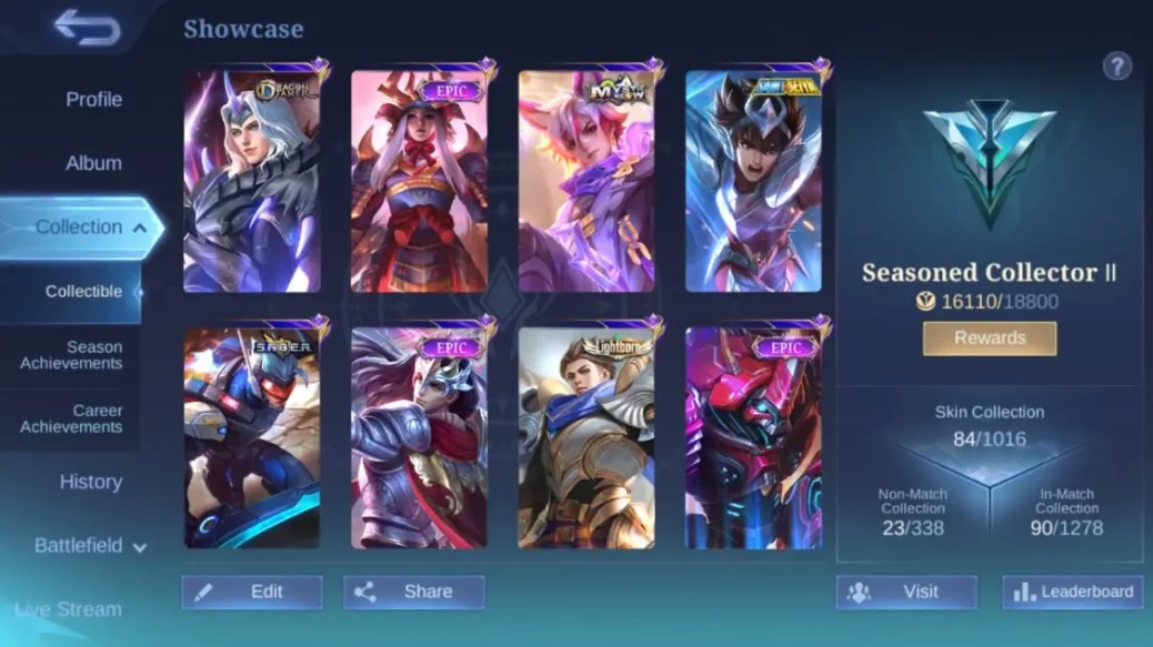3 Epic[FReya.Grock,Lacelot] Saber Saber,Alucard LBorn,Lancelot DT,Vale Naruto,ETC|Take Email|Check SS(MLBB1494)