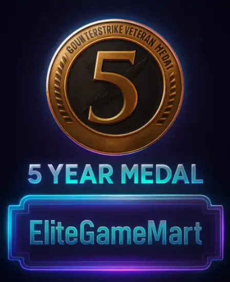 ACCOUNT WITH >>> MEDAL 5 YEARS OF SERVICE <<< | INSTANT ISSUE