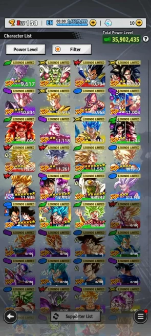 ANDROID+IOS- LF Kefla Full+god ss Goku 12s+pikkon 8s+GokuFrieza+ss3 Goku+Namek Goku+Good Equip For Teams (946)