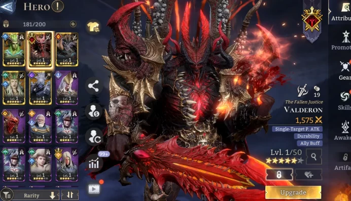 TOP START - Valderon + Elowyn + Numera + Ares \ 59000 Energy \ 24000 Gem \ 35 gold summ \ 4 ancient \ 9 rare \ Prime Pick !