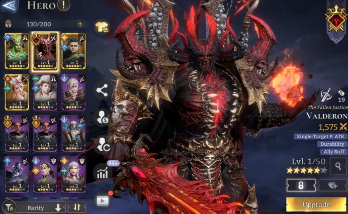 TOP START - Valderon + Ne Zha + Elowyn + Yuri \ 27000 Energy \ 19000 Gem \ 25gold summ \ 9 ancient \ 55 rare \ Prime Pick !