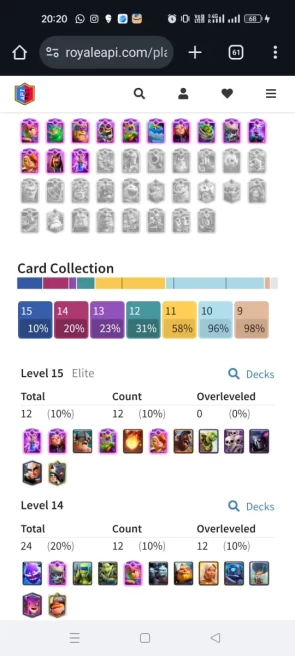 RARE CRL#1 EMOTE, 5 YEAR OLD LEVEL 56 CR 12600 TROPHY, 24 MAX CARDS, 12 ELITE, 13 EVO, 10 TOWER SKIN, 70 BANNERS, 76 BADGES, KT 15 AND ARENA 24