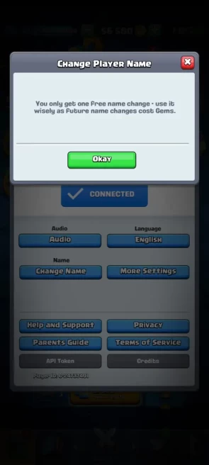 6 YR OLD CR 15119 CUPS, LEAGUE 2, FREE NC, 31 MAX CARDS, 17 ELITE, 10 EVO,  53 EMOTES, 6 TOWER SKIN,   116 BADGES, KT 15, LEVEL 57 AND OP SKINS