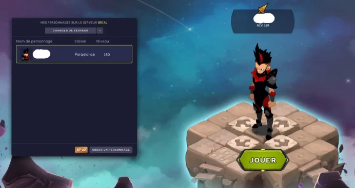 Dofus Unity - serveur BRIAL - FORGELANCE 150 - Jamais certifié - 100% safe