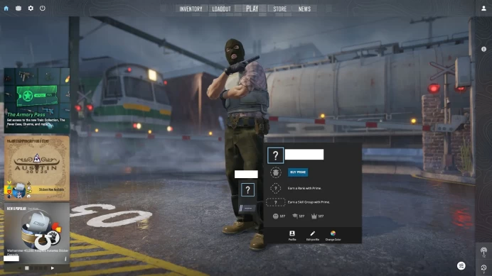 [ID:110626][NONPRIME][VERY RARE][1K HOURS+][COMMENDATIONS 3x127] UN (UNRANKED || 0 MM || 1630 HOURS)