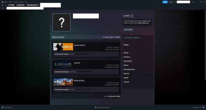 [ID:110626][NONPRIME][VERY RARE][1K HOURS+][COMMENDATIONS 3x127] UN (UNRANKED || 0 MM || 1630 HOURS)