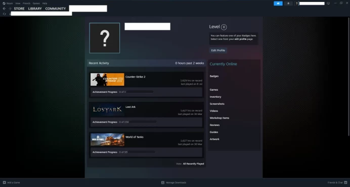 [ID:186329][NONPRIME][VERY RARE][1K HOURS+][COMMENDATIONS 3x128] UN (UNRANKED || 0 MM || 1629 HOURS)