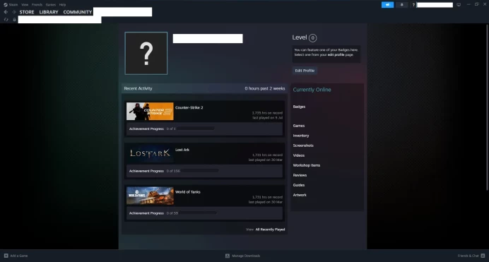 [ID:76474][NONPRIME][VERY RARE][1K HOURS+][COMMENDATIONS 3x133] UN (UNRANKED || 0 MM || 1735 HOURS)