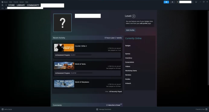 [ID:136196][NONPRIME][VERY RARE][1K HOURS+][COMMENDATIONS 3x284] UN (UNRANKED || 0 MM || 1764 HOURS)