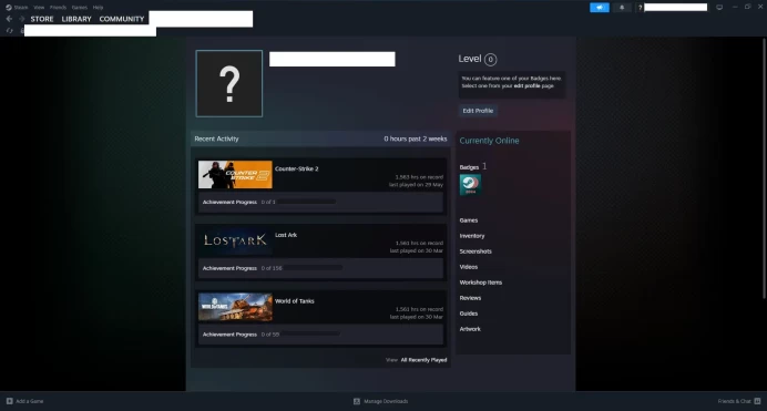 [ID:127068][NONPRIME][VERY RARE][1K HOURS+][COMMENDATIONS 3x130] UN (UNRANKED || 0 MM || 1563 HOURS)