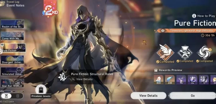 SUPER MAX Account - EU - TR 70 - +32 5Stars (Characters&Light Cones) - More Eidolons E6 - +20Days SupplyPass - 300/300 Warp - More Peties+ [ALL