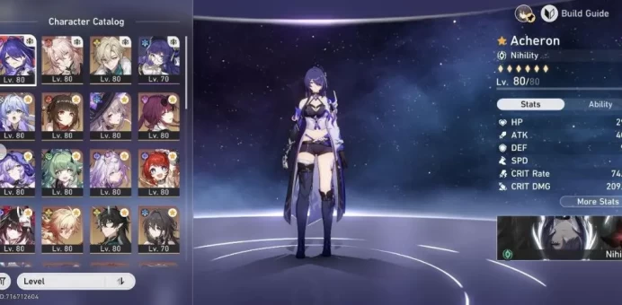 SUPER MAX Account - EU - TR 70 - +32 5Stars (Characters&Light Cones) - More Eidolons E6 - +20Days SupplyPass - 300/300 Warp - More Peties+ [ALL