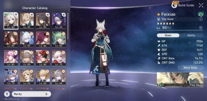 GOD Account - EU - TR 70 - +27 5Stars (Characters&Light Cones) - More Eidolons E6 - +300 Staller Jids - Taken Warp - More Peties+ [ALL INFO in