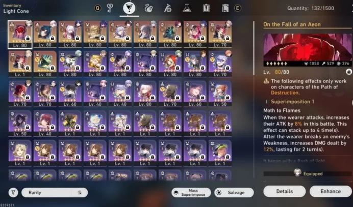 GOD!! Account - EU - TR 70 - +26 5Stars (Characters&Light Cones) - +12 Eidolons E6 - More Staller Jids - 300/300 Warp - More Peties+ [ALL INFO ]