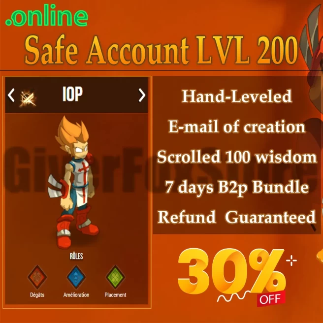Brial>[ Iop LVL 200 ]  Never Verified Account (Auto Delivery)