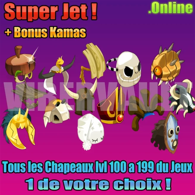 [Kelerog] x1 Coiffe LVL 100 à 199 de votre choix 