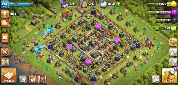 D8 Town Hall 15 Heroes BK48 AQ62 GW49 MP40 RC18 BM30 Level 215 War Stars 2936 Ton Of Magic Items Instant Delivery Daily Activity