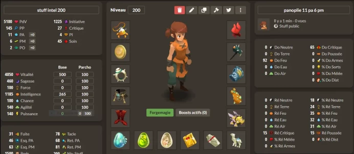 Salar> Compte All any classe LVL 200 Jamais Certifier / Avec stuff Intel 11pa 6 pm
