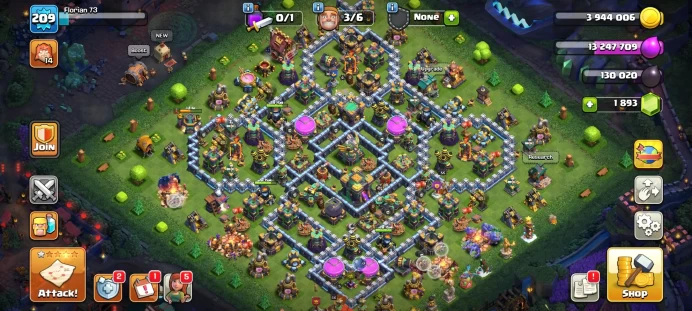 TH 14 | CHANGE NAME 1000 GEM | 1800 GEM | LVL 209| TIGER MOUNTAIN SCENERY AND PIXEL SCENERY| 20 SKIN | BK 66/AQ 80/MP 50/GW 55/RCH 30