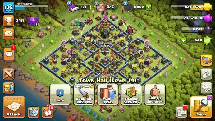 TH 14-BH 9|LV 136|TROPHY 2451|HH 8|BK 33,AQ 38,GW 26,MP 50,RC 26|CN OFF|Protect OFF |TAKE MAIL|CHECKSS(COC1439)
