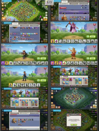 TH:16 (+50%) Heroes: K72 Q72 P60 W70 C40 Skins:7 BH:10 SW:1917 Full Access Instant Delivery A6809