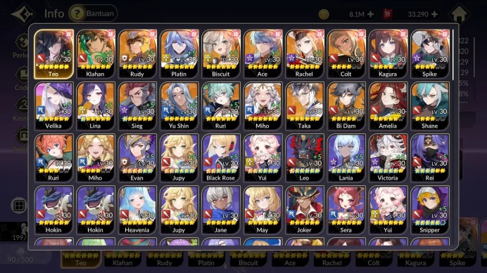 [Re:BIRTH]Global300x|LV56|20Legend,7 SPECIAL(Teo,Klahan,Rudy,Biscuit,Lina,Miho)ArenaPlatinum2,Tower101,33.2K Ruby|Google(SKR938)