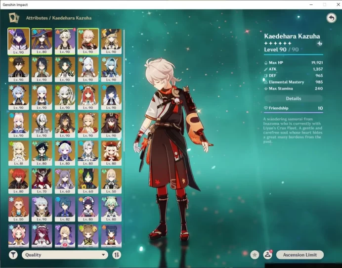 ASIA |AR60|20 Limited + 16[5 Star's Weapon] Raiden C3+Sign,Hu Tao C1+Sign,Arlecchino,Etc| MC Female |Take Email|Check SS(GI2563)