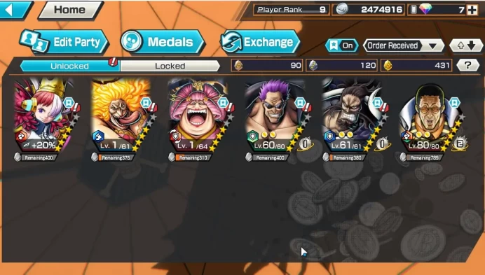 Global|4 META EX[CharlotteLinlin,OlintheOiran,Zephyr,Kaido,Etc]Rank 9|Log Bandai|Check SS(OPBR963)