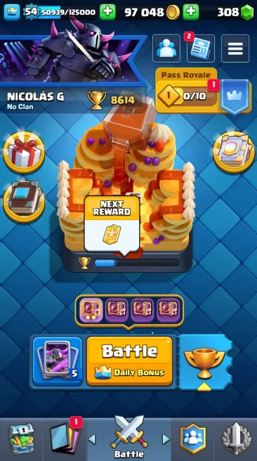 ◄ KT 15 ► LVL 54 ◆ 8614 CUPS ◆ 37 MAX ◆ LEVEL 15 [6] ◆ LEVEL 14 [31] ◆ 66 EMOTES ◆ 7 EVO ◆ 7 SKINS ◆ 97k GOLD ◆ 308 GEMS ◆ RL48