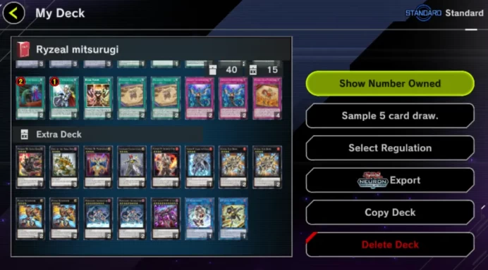 Lv 18 | 18 Deck| Ryzeal-Mitsurugi, FS Control, Resonator Etc|Ranked Available|Konami|CE ON|Check SS(YMD814)