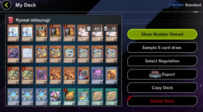Lv 18 | 18 Deck| Ryzeal-Mitsurugi, FS Control, Resonator Etc|Ranked Available|Konami|CE ON|Check SS(YMD814)