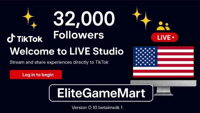 USA | Account | TikTok 32.000 Followers | Award Program + Monetization + Live Studio | Full Mail Access