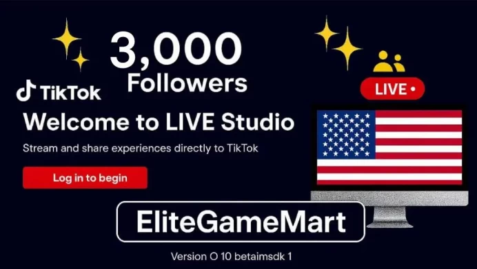 USA | Account | TikTok 3.000 Followers | Live Studio + live Phone Need Activated | Full Mail Access |