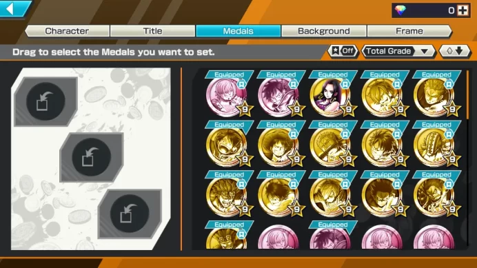 Global|9 META EX[Roronoa Zoro,SakaZuki,Marshall D Teech,Zephyr,Olin the Oiran,ETC]Rank 13|Log Bandai|Check SS(OPBR962)