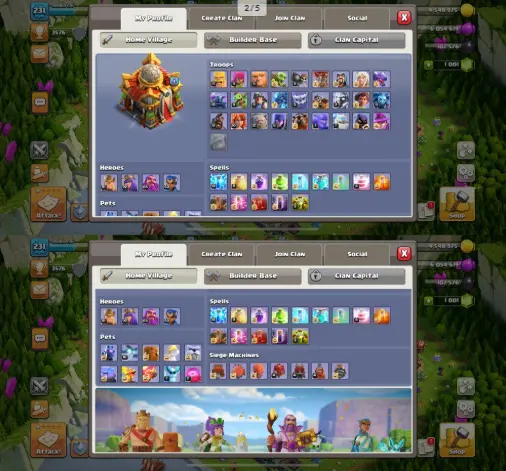 Th16 Lvl 16 Wall EXP 231 BK:91 AQ:92 GW:65 RC:40  More Max Then 15 2919 War Stars 7 Year Christmas Tree Many Max Hero Equipment