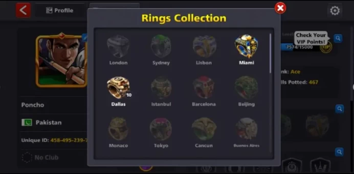 1 BILLION COINS(PC TRANSFER) 14 LEGENDARY CUES 150+POOL CASH FACEBOOK LINK POSSIBLE MINICLIP LOGIN