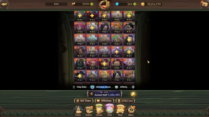 ASIA|3,1M CC|1LR+5UR+Solev Collab+Eminence Collab+262 Gems|Ludociel,Escanor2/6,Mael2/6,Skuld,Thor,Kdiane|Code Only|(SDS2217)