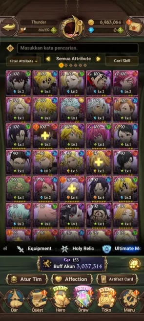 Global |3M CC| 6UR (ODKing2/6, Gowther2/6, DKMeliodas, Lancelot2/6, Thor3/6, Sabunak) |Code Only| (SDS2218)