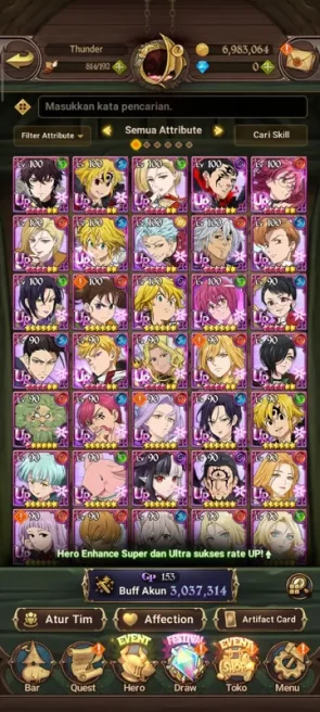 Global |3M CC| 6UR (ODKing2/6, Gowther2/6, DKMeliodas, Lancelot2/6, Thor3/6, Sabunak) |Code Only| (SDS2218)