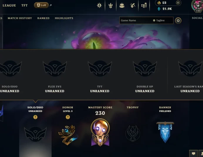 EUW EMAIL CHANGEABLE 144 CHAMPIONS 179 SKINS 151 LITTLE LEGENDS 22 MAP SKINS 221X EMOTES