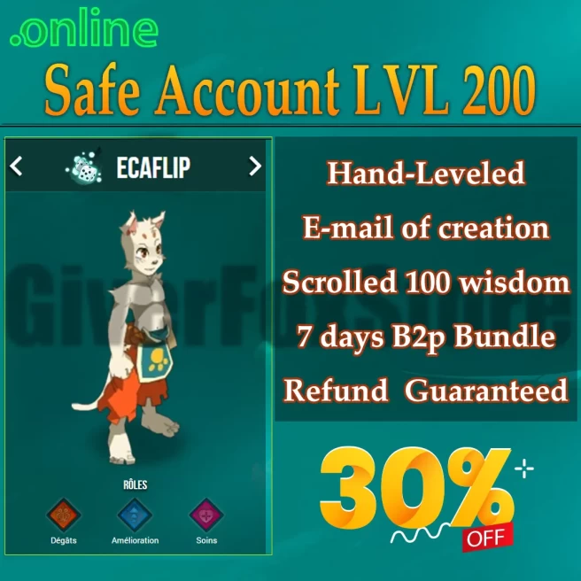 Tylezia>[ Ecaflip LVL 200 ]  Never Verified Account (Auto Delivery)