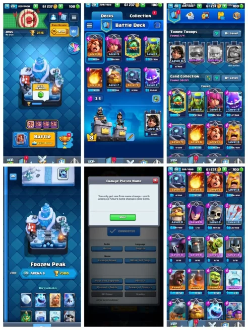 R118【KT 8_LVL 20】50/121 CARD FOUND▰ARENA 8▰2.4K TROPHY▰NC FREE▰61K GOLD
