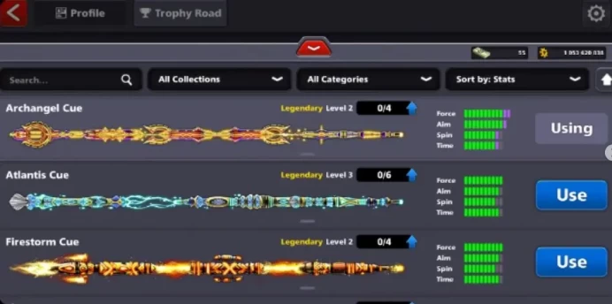 YOME 1 BILLION+ COINS 18 LEGENDARY CUES LEVEL 220-250  CCP-51 MINICLIP LOGIN PASSWORD CHANGE POSSIBLE