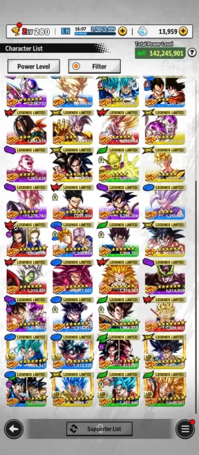 D795-Android-Vip Account-14.000 CC+9 ULTRA(SS Goku+Cell+Majin+SS2 Gohan+Turles+Beast)+52 Legend+Good Equipment+Good Zenkai+Team Saga+Daima+Gohan