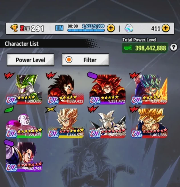 D793-IOS+Android-Nice Account-9 UL(SS4 Vegeta+Frieza+SS4 Gogeta+Majin+Vegito)+55 Legend+Vip Equi+Good Zenkai+Many Good Team Ready PVP-Saga+GT