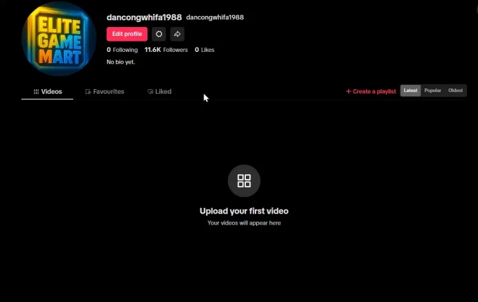 United Kingdom | Account | TikTok 11.600 Followers | Live Studio + live Phone Activated | Full Mail Access | Creator Rewards Program | 